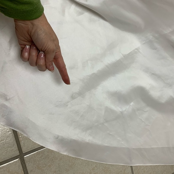 Size 6 Da Vinci White Beaded Wedding Gown Dress with Built in Corset & Train - Picture 5 of 6